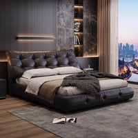 Éclair Puff Leather Bed #916