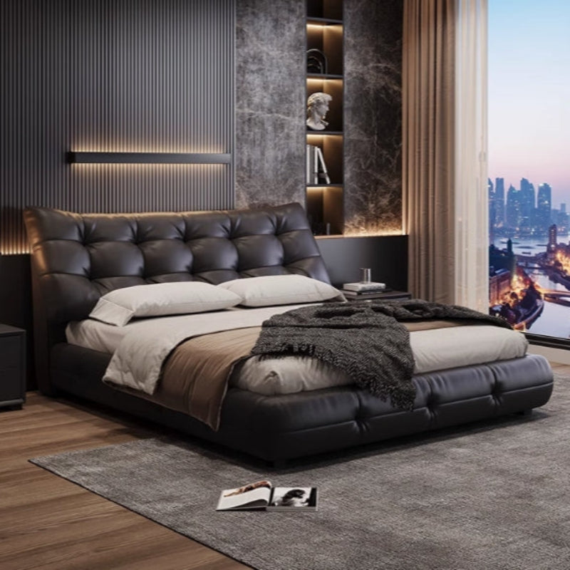 Éclair Puff Leather Bed #916