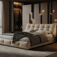 Éclair Puff Leather Bed #916