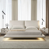 Lumina Float Leather Bed #861