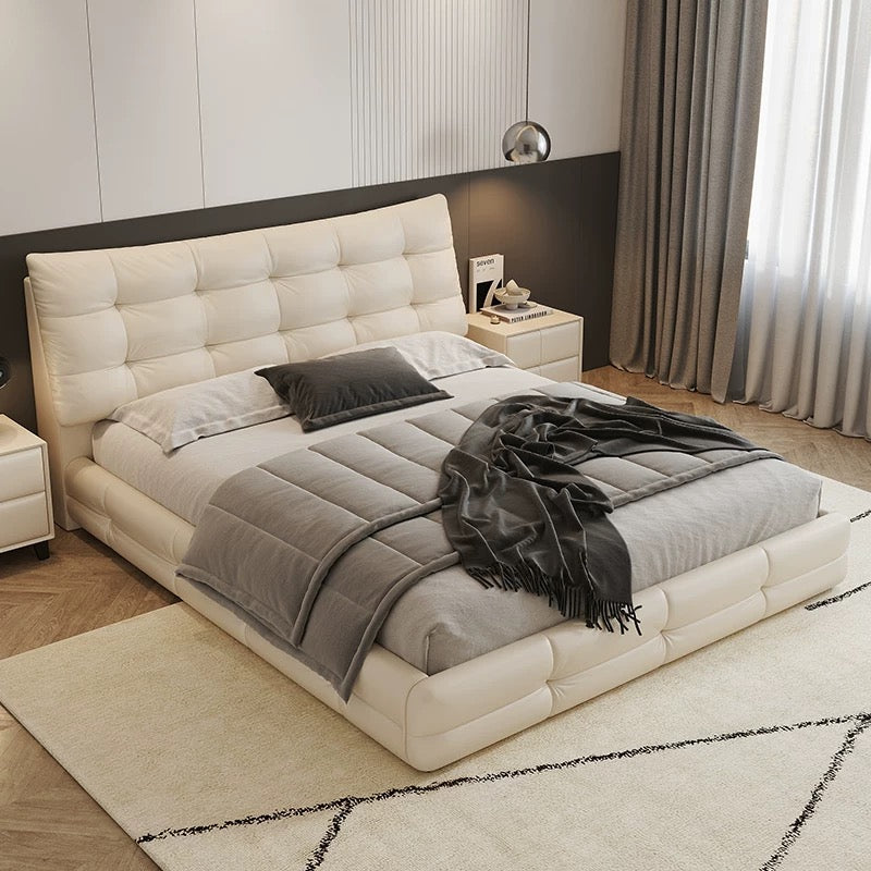 Éclair Puff Leather Bed #916