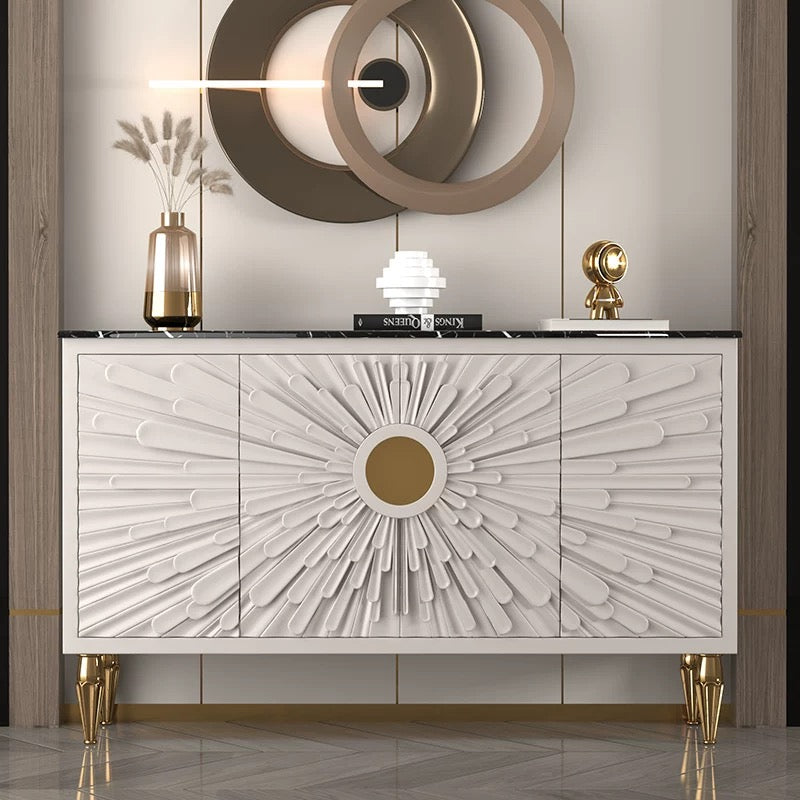 Soleil Royale Sideboard — Slate Top Entry Cabinet