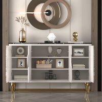 Soleil Royale Sideboard — Slate Top Entry Cabinet