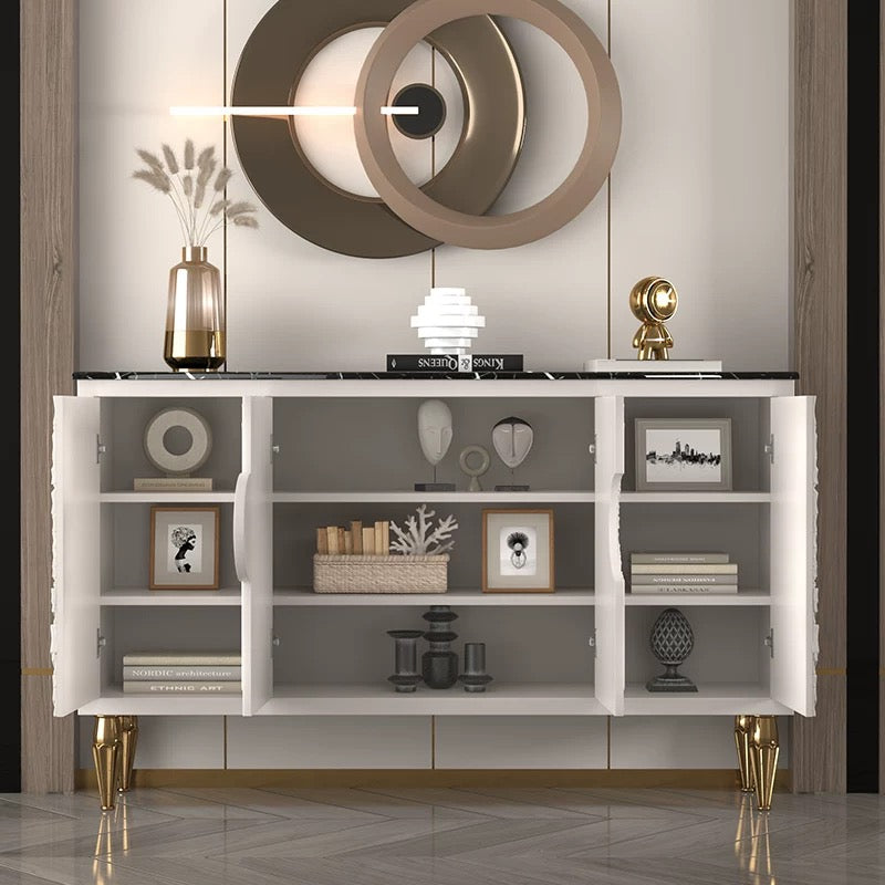 Soleil Royale Sideboard — Slate Top Entry Cabinet