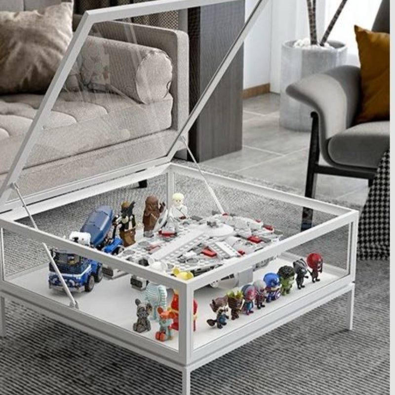 ClearView Coffee Table — Modern Glass Display Showcase