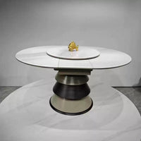 Aurora Extendable Crystalline Stone Dining Table