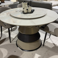 Aurora Extendable Crystalline Stone Dining Table