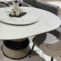 Aurora Extendable Crystalline Stone Dining Table