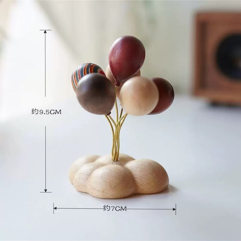 Balloon House Wooden Coin Bank