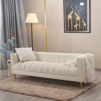 Blanche Channel Tufted End-of-Bed Bench