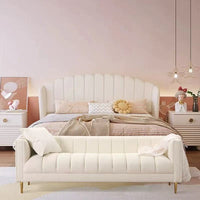 Blanche Channel Tufted End-of-Bed Bench