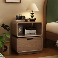 Orbit Wood Swivel Nightstand