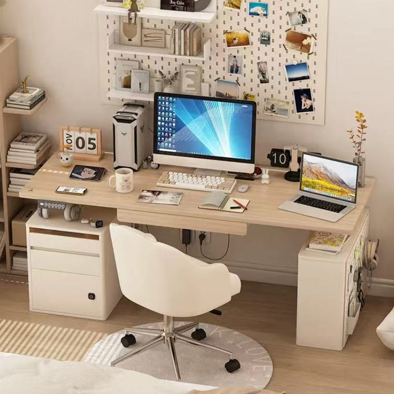 Alto Solid Wood Standing Desk With Storage