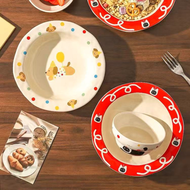 Balloon Pup Ceramic Dish Set