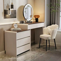 Aurora Solid Wood Vanity Set With Dresser