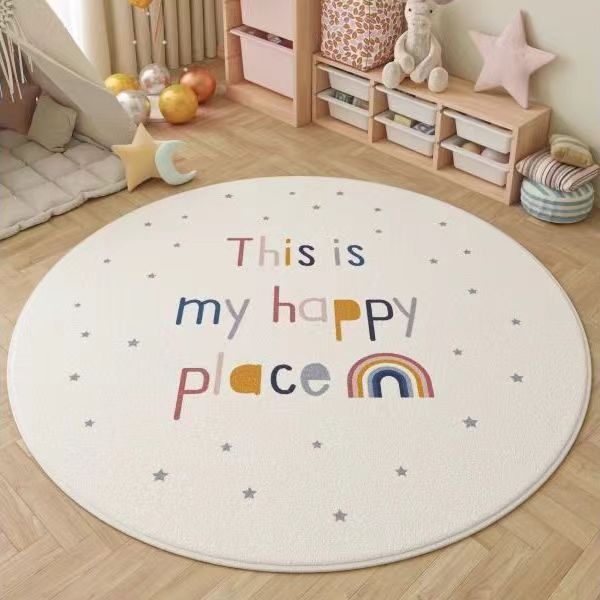 Happy Place Kids’ Round Carpet