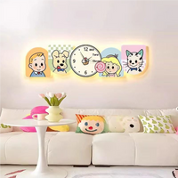 Whimsy Friends LED Wall Clock Art