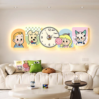 Whimsy Friends LED Wall Clock Art