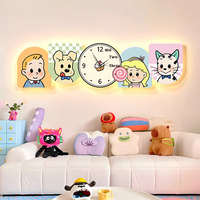 Whimsy Friends LED Wall Clock Art