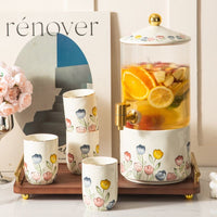 BloomPour Glass Beverage Dispenser Set