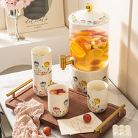 BloomPour Glass Beverage Dispenser Set