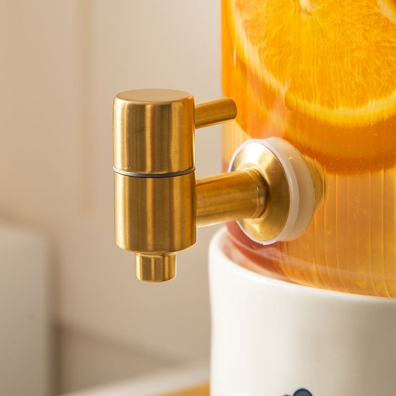 BloomPour Glass Beverage Dispenser Set