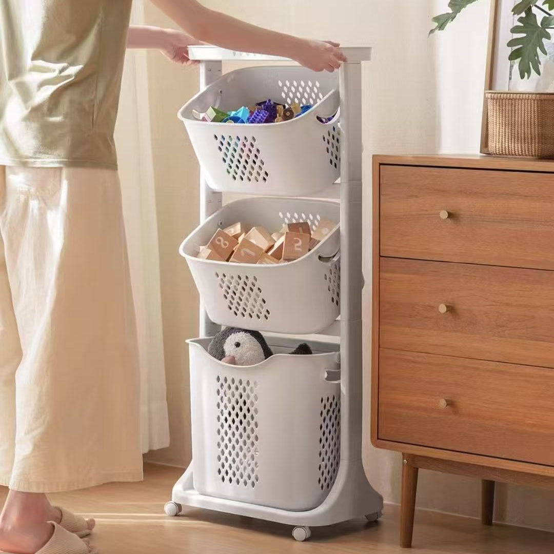 Multi-Tier Laundry Basket Organizer