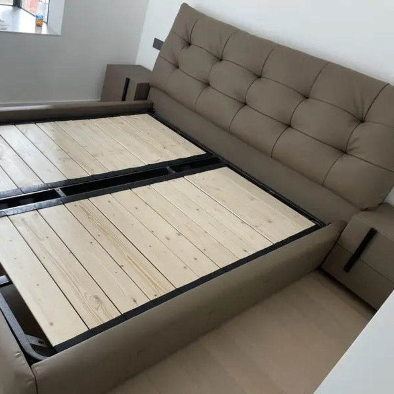 Éclair Puff Leather Bed #916