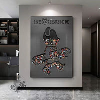 Robot Toy Violent Bear Decorative Painting