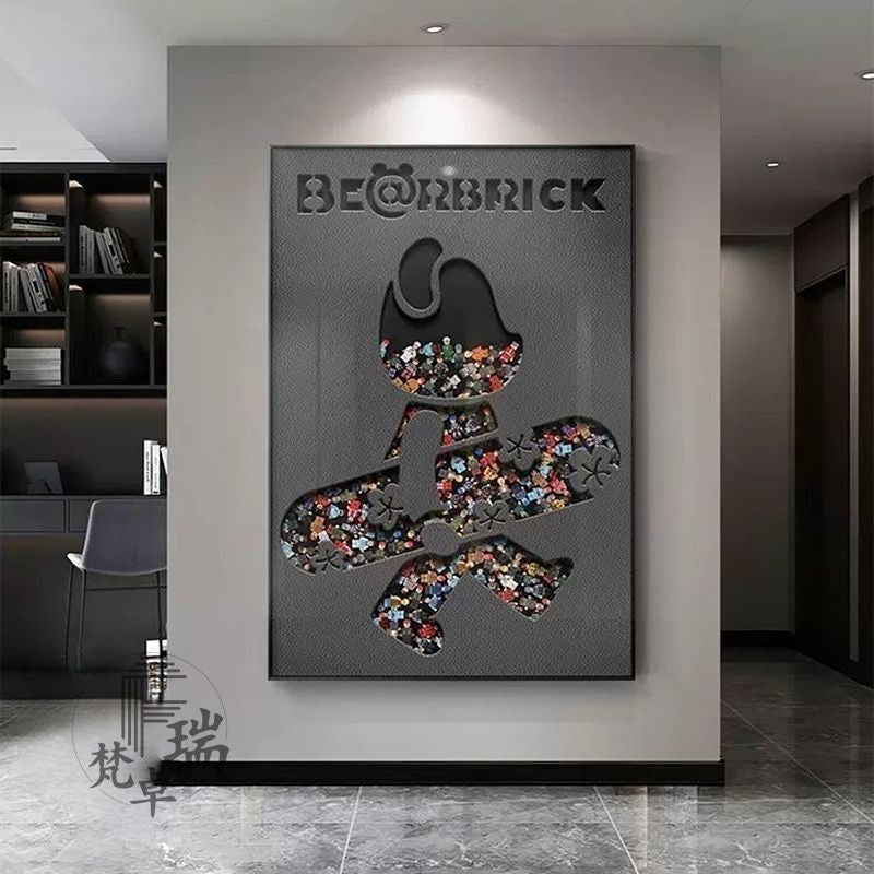 Robot Toy Violent Bear Decorative Painting