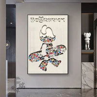 Robot Toy Violent Bear Decorative Painting