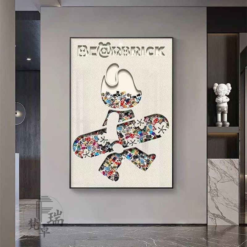 Robot Toy Violent Bear Decorative Painting