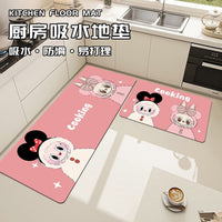 Labubu Kitchen Absorbent Floor Mat