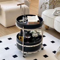 Double-Layer Leather Cart
