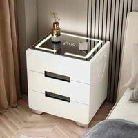 Wireless Charge Nightstand With Safe