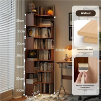 Arlo Corner Wood Bookshelf