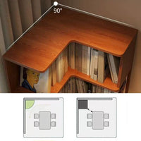 Arlo Corner Wood Bookshelf
