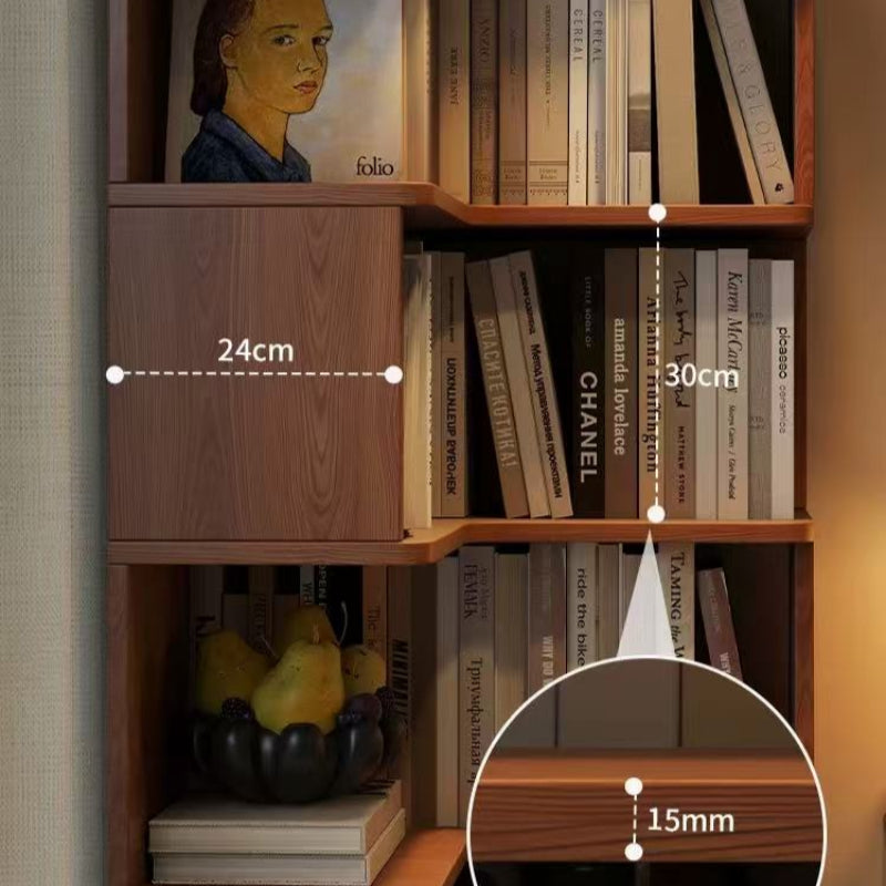 Arlo Corner Wood Bookshelf