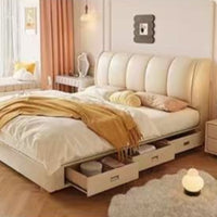 Sorelle Leather Upholstered Storage Bed #N129