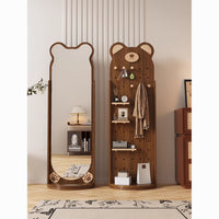 Bear Hug Rotatable Full-Length Mirror & Coat Rack Set