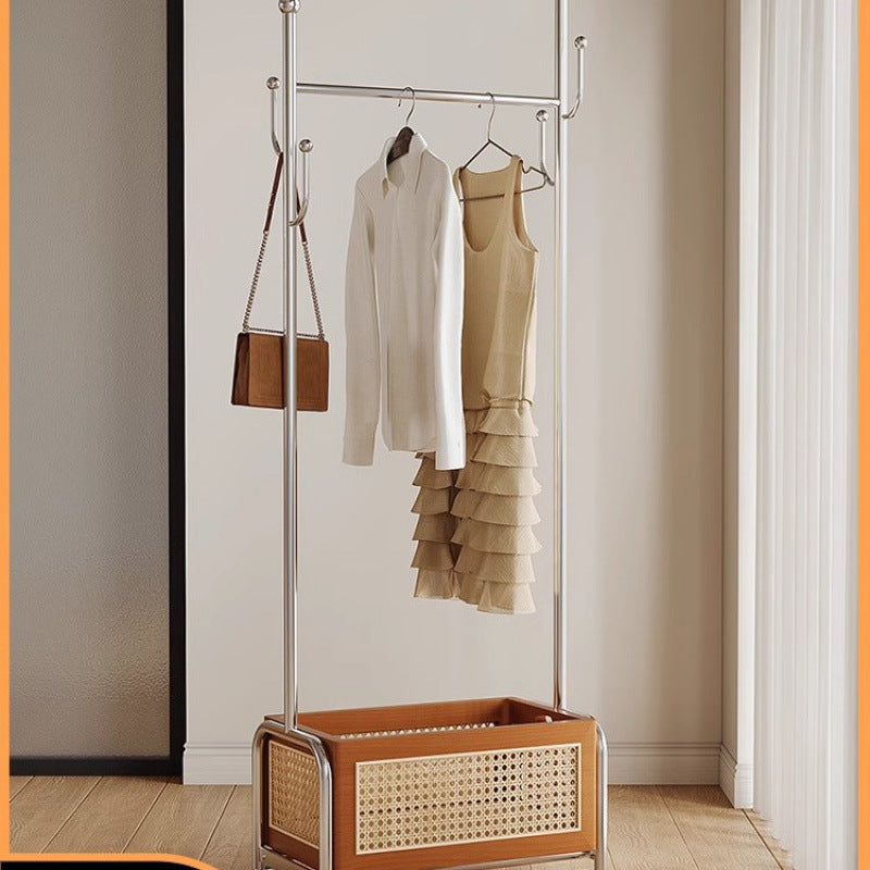 WillowNest Rattan Garment Rack