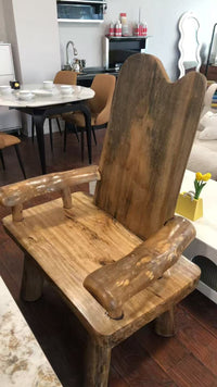 Rustic Monarch Solid Wood Armchair