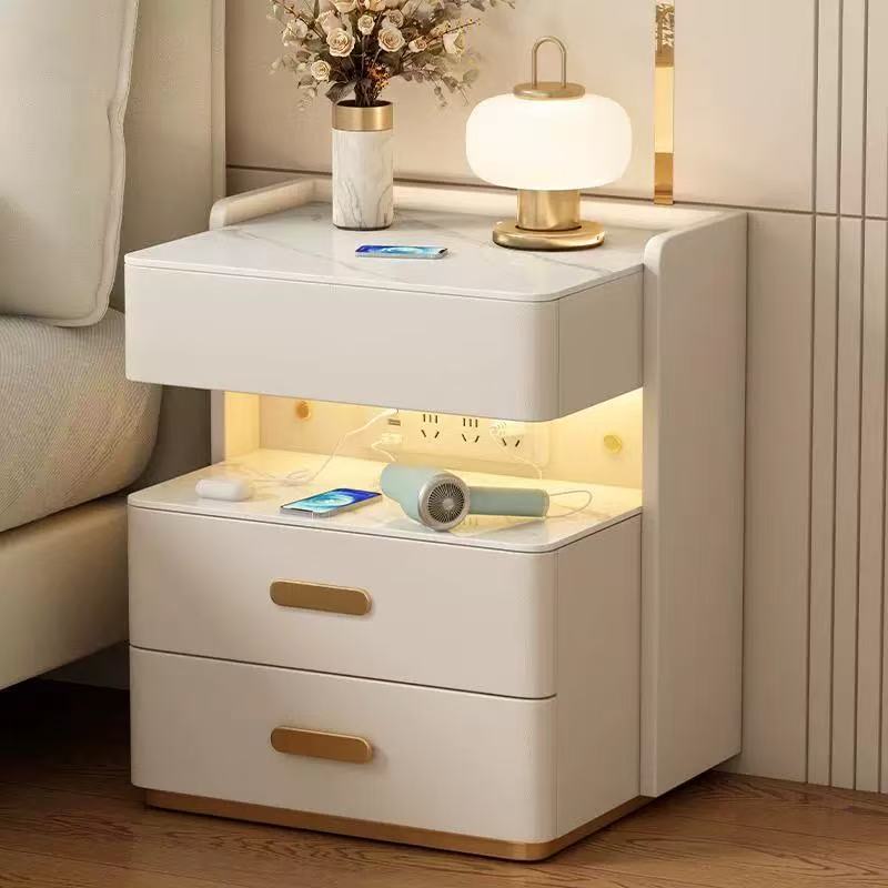 LuxeGlow Smart/RockSlab Nightstand