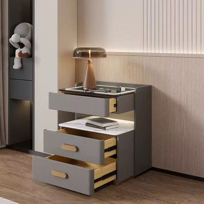 LuxeGlow Smart/RockSlab Nightstand