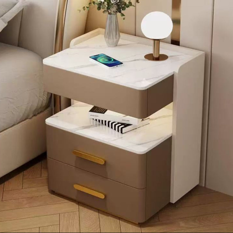 LuxeGlow Smart/RockSlab Nightstand