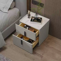 Modena Faux Leather Nightstand