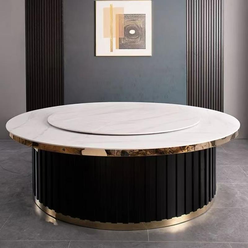 Aurora Marble Round Dining Table