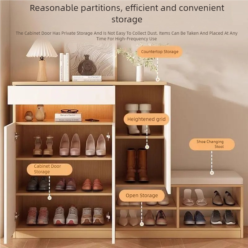 Haven Entryway Shoe Cabinet With Bench