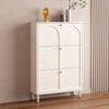 Cream Style White Shoe Cabinet