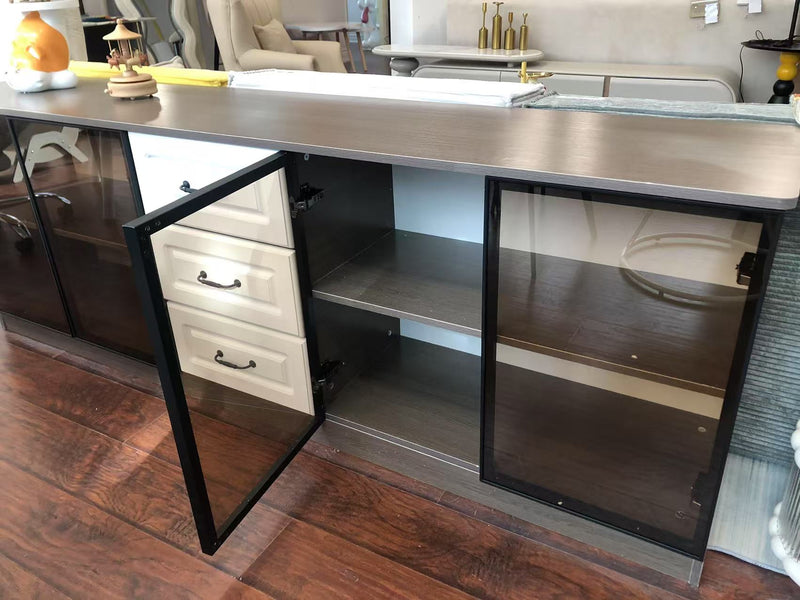 Lexford Glass-Front Sideboard & Media Console